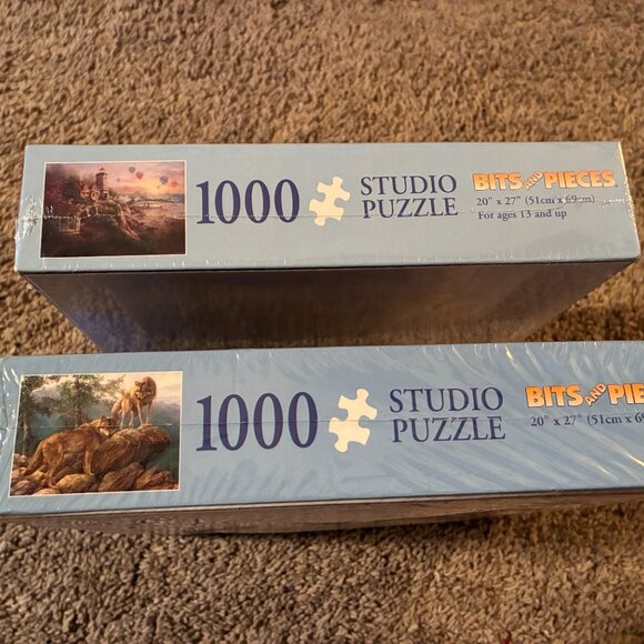 Lot of 2 Bits and Pieces 1000 pc. JIGSAW PUZZLES - New / Sealed - Picture 3 of 4